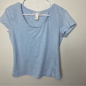 H&m Basic Blue Blouse